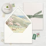 "A7 Fine Art Envelope Liners // Spring Sheep (Set of 25)" - Envelope Liners in multicolorassorted-colors by Clover and Lamb