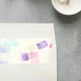 "Disco Ball Watercolor Square Envelope Liner | Set of 10 | For 5x7” invitations " - Envelope Liners in multicolor by Cotton and Bow