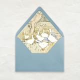 "A7 Fine Art Envelope Liners // Darling Ducks (Set of 25)" - Envelope Liners in green by Clover and Lamb