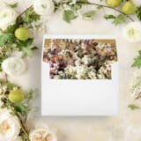 "Blossoming Elegance | Set of 25 Envelope Liners" - Envelope Liners in beige by Nikki Turner