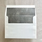 "A7 Envelope Liners Fresco Texture in Stone Green for Square Flap Envelopes | Pack of 10" - Envelope Liners in green by Renée Stramel