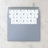 "A7 Envelope Liners Floral Tile Pattern Square Flap (set of 10)" - Envelope Liners in blue by Design by Laney