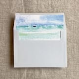 "Kai Seaside printed liner for A7 square flap envelope | pack of 10" - Envelope Liners in multicolorassorted-colors by Ivory Invitations