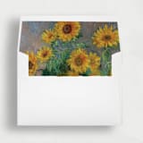 "Sunflower Fine Art | Set of 25 Envelope Liners" - Envelope Liners in yellow by Nikki Turner