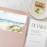 "A7 Envelope Liners Beach Dunes Square Flap (set of 10)" - Envelope Liners in multicolor by Design by Laney