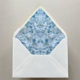 "A7 Envelope Liners Speckled Symmetry in Blue Green for Euro Flap Envelopes | Pack of 10" - Envelope Liners in blue by Renée Stramel
