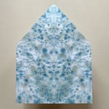 "A7 Envelope Liners Speckled Symmetry in Blue Green for Euro Flap Envelopes | Pack of 10" - Envelope Liners in blue by Renée Stramel