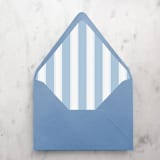 "A7 Envelope Liners Dusty Blue Nautical Stripes (set of 10)" - Envelope Liners in blue by Design by Laney