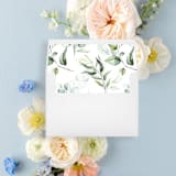 "Full Greenery Liner | Set of 25 Envelope Liners" - Envelope Liners in green by Nikki Turner