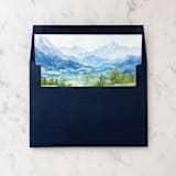 "A7 Envelope Liners Mountain Watercolor Square Flap (set of 10)" - Envelope Liners in multicolor by Design by Laney