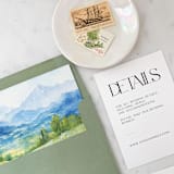 "A7 Envelope Liners Mountain Watercolor Square Flap (set of 10)" - Envelope Liners in multicolor by Design by Laney