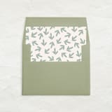 "A7 Envelope Liners Square Flap // Dancing Pines (Set of 25)" - Envelope Liners in green by Clover and Lamb
