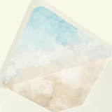 "Coastal Watercolor Envelope Liner | Set of 10" - Envelope Liners in multicolor by Paper Haven