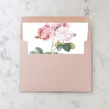 "A7 Envelope Liners Pink Fluffy Roses Square Flap (set of 10)" - Envelope Liners in pink by Design by Laney