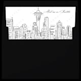 "Seattle Skyline Envelope Liner with custom text/saying | Set of 10 | For 5x7 Minted Square Flap Envelope" - Envelope Liners in white by Kimee Meyer