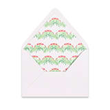 "Costal Christmas Envelope Liners | Set of 25 | For A7 envelopes" - Envelope Liners in multicolorassorted-colors by Papel Custom Design