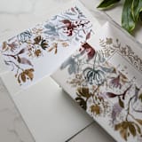 "Wildflowers Watercolor Square Envelope Liner | Set of 10" - Envelope Liners in white by Campofiore Paper Studio