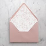 "A7 Envelope Liners Pink Rose Line Art (set of 10)" - Envelope Liners in pink by Design by Laney