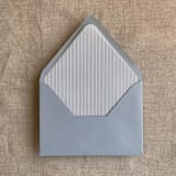 "Calm fine stripes printed envelope liner for A7 euro flap envelope | pack of 10" - Envelope Liners in white by Ivory Invitations
