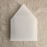 "Calm fine stripes printed envelope liner for A7 euro flap envelope | pack of 10" - Envelope Liners in white by Ivory Invitations