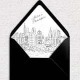 "Philadelphia Skyline Envelope Liner with custom text/saying | Set of 10 | For 5x7 Minted Square Flap Envelope" - Envelope Liners in white by Kimee Meyer