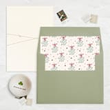 "A7 Envelope Liners Square Flap // Mistletoe (Set of 25)" - Envelope Liners in multicolorassorted-colors by Clover and Lamb