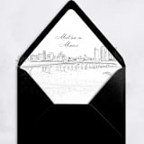 "Miami Skyline Envelope Liner with custom text/saying | Set of 10 | For 5x7 Minted Square Flap Envelope" - Envelope Liners in white by Kimee Meyer