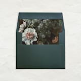 "A7 Fine Art Envelope Liners Square Flap // Fruits + Flowers (Set of 25)" - Envelope Liners in green by Clover and Lamb
