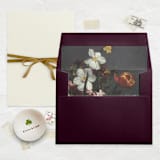 "A7 Fine Art Envelope Liners Square Flap // Midnight Bloom (Set of 25)" - Envelope Liners in white by Clover and Lamb