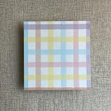 "Marshmallow checkers envelope liner for A7 square flap envelope | pack of 10" - Envelope Liners in multicolorassorted-colors by Ivory Invitations