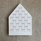 "Holiday ribbon bows printed envelope liner for A7 euro flap envelope | pack of 10" - Envelope Liners in multicolorassorted-colors by Ivory Invitations