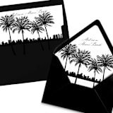 "Miami Beach Skyline Envelope Liner with custom text/saying | Set of 10 | For 5x7 Minted Square Flap Envelope" - Envelope Liners in white by Kimee Meyer