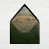 "A7 Fine Art Envelope Liners // Golden Pastures (Set of 25)" - Envelope Liners in green by Clover and Lamb