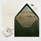 "A7 Fine Art Envelope Liners // Golden Pastures (Set of 25)" - Envelope Liners in green by Clover and Lamb