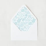 "Light Blue Coral Reef Liner | Set of 25 Euro Envelope Liners" - Envelope Liners in blue by Nikki Turner