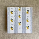 "Blue lemon envelope liner for A7 square flap envelope | pack of 10" - Envelope Liners in blue by Ivory Invitations