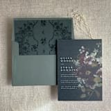 "Versailles Nocturne Dark green envelope liner for A7 square flap envelope | pack of 10" - Envelope Liners in green by Ivory Invitations