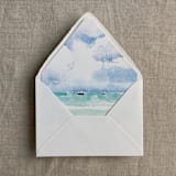 "Kai Seaside printed liner for A7 euro flap envelope | pack of 10" - Envelope Liners in multicolorassorted-colors by Ivory Invitations