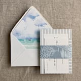 "Kai Seaside printed liner for A7 euro flap envelope | pack of 10" - Envelope Liners in multicolorassorted-colors by Ivory Invitations