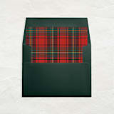 "A7 Envelope Liners Square Flap // Holiday Plaid 1 (Set of 25)" - Envelope Liners in red by Clover and Lamb
