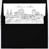 "Akron Georgia Skyline Envelope Liner with custom text/saying | Set of 10 | For 5x7 Minted Square Flap Envelope" - Envelope Liners in white by Kimee Meyer