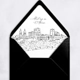 "Akron Georgia Skyline Envelope Liner with custom text/saying | Set of 10 | For 5x7 Minted Square Flap Envelope" - Envelope Liners in white by Kimee Meyer
