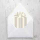 "A7 Envelope Liners Gold Arches (set of 10)" - Envelope Liners in gold by Design by Laney