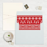 "A7 Envelope Liners Square Flap // Reindeer Knit Garlands (Set of 25)" - Envelope Liners in red by Clover and Lamb