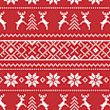 "A7 Envelope Liners Square Flap // Reindeer Knit Garlands (Set of 25)" - Envelope Liners in red by Clover and Lamb