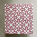 "A7 Envelope Liners Isabella in Red & Cream for Straight Flap Envelopes | Pack of 10" - Envelope Liners in red by Renée Stramel