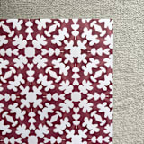 "A7 Envelope Liners Isabella in Red & Cream for Straight Flap Envelopes | Pack of 10" - Envelope Liners in red by Renée Stramel