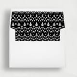 "Yuletide Sweater Joy: Christmas Envelope Liners | Set of 25" - Envelope Liners in black by Nikki Turner