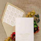 "Regency Envelope Liners |  Rococo Floral Pattern (10 Pack)" - Envelope Liners in gold by Sterling Stripes