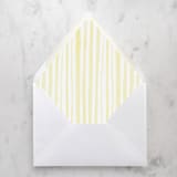 "A7 Envelope Liners Yellow Watercolor Stripes (set of 10)" - Envelope Liners in yellow by Design by Laney